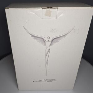 Lavaggi "Artist of Hope" Frosted Lucite Soaring Angel Figurine/Statue-faith,hope